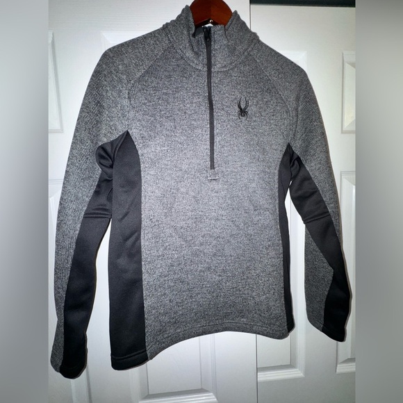 Spyder Other - Spyder Men's Charcoal and Black Zip-Up Sweater